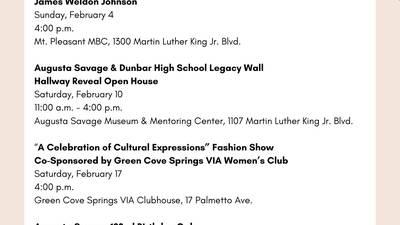 Community of Green Cove Springs celebrating Black History Month 